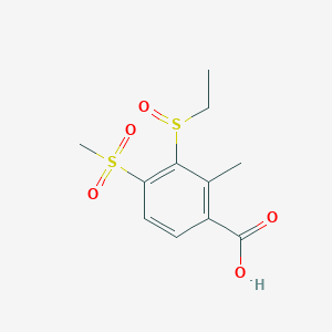 2-Methyl-3-ethylsulfinyl-4-methylsulfonylbenzoic acid