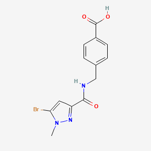 4-{[(5-Bromo-1-methyl-1H-pyrazole-3-carbonyl)-amino]-methyl}-benzoic acid