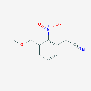 molecular formula C10H10N2O3 B8316677 (3-Methoxymethyl-2-nitro-phenyl)acetonitrile 