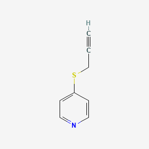 molecular formula C8H7NS B8316722 4-(2-Propynylthio)pyridine 