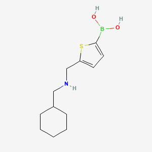 molecular formula C12H20BNO2S B8316800 (5-{[(Cyclohexylmethyl)amino]methyl}-2-thienyl)boronic acid 