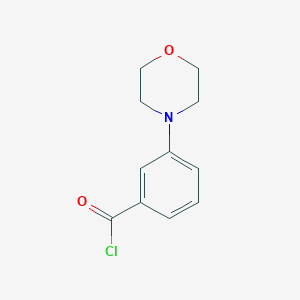 molecular formula C11H12ClNO2 B8316802 3-Morpholinobenzoyl chloride 