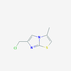 molecular formula C7H7ClN2S B8316859 3-Methyl-6-chloromethyl-imidazo-(2,1-b)thiazole 