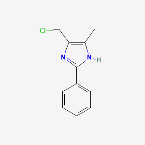 molecular formula C11H11ClN2 B8316882 4-Chloromethyl-5-methyl-2-phenylimidazole 