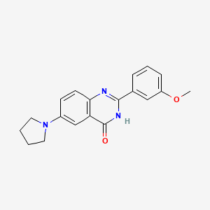 2-(3-methoxyphenyl)-6-pyrrolidin-1-yl-3H-quinazolin-4-one