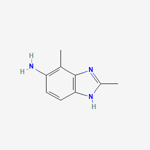 molecular formula C9H11N3 B8316965 5-Amino-2,4-dimethybenzimidazole 