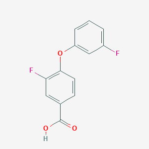 molecular formula C13H8F2O3 B8317067 3-Fluoro-4-(3-fluorophenoxy)benzoic acid 