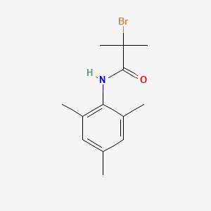 molecular formula C13H18BrNO B8317081 2-bromo-N-mesityl-2-methylpropanamide 