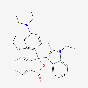 molecular formula C31H34N2O3 B8317095 3-(4-Diethylamino-2-ethoxyphenyl)-3-(1-ethyl-2-methyl-1H-indol-3-yl)phthalide 
