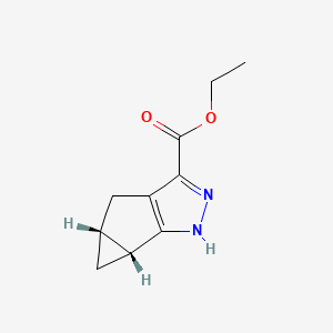 ethyl (2R,4R)-8,9-diazatricyclo[4.3.0.04]nona-1(6),7-diene-7-carboxylate