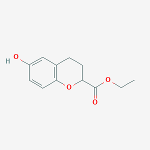 ethyl 3,4-dihydro-6-hydroxy-2H-1-benzopyran-2-carboxylate