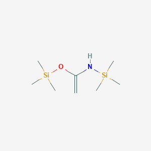 molecular formula C8H21NOSi2 B8317294 N-trimethylsilyl-1-trimethylsilyloxyvinylamine 