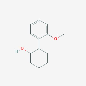 molecular formula C13H18O2 B8317303 2-(2-Methoxyphenyl)cyclohexan-1-ol 