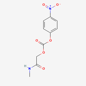 molecular formula C10H10N2O6 B8317341 4-Nitrophenyl 2-(methylamino)-2-oxoethyl carbonate 