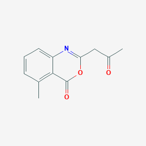 molecular formula C12H11NO3 B8317357 5-methyl-2-(2-oxopropyl)-4H-3,1-benzoxazin-4-one 