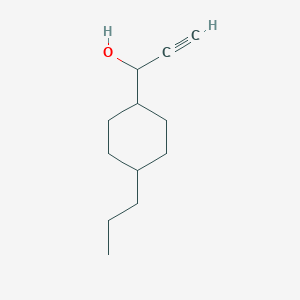 molecular formula C12H20O B8317388 1-(4-Propylcyclohexyl)prop-2-yn-1-ol 