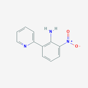 molecular formula C11H9N3O2 B8317398 2-Nitro-6-(pyridin-2-yl)aniline 