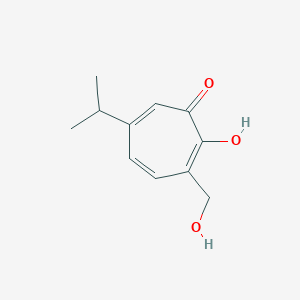 molecular formula C11H14O3 B8317403 2-Hydroxy-7-hydroxymethyl-4-isopropyl-2,4,6-cycloheptatrien-1-one 