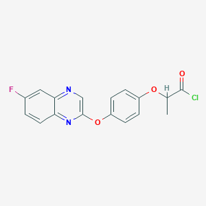 2-{4-[(6-Fluoroquinoxalin-2-yl)oxy]phenoxy}propanoyl chloride