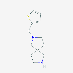 molecular formula C12H18N2S B8317452 2-(2-Thienylmethyl)-2,7-diazaspiro[4.4]nonane 