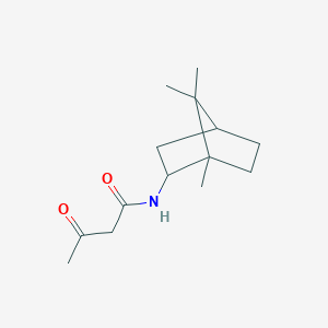 molecular formula C14H23NO2 B8317455 N-(2-bornyl)-acetylacetamide 