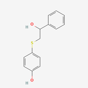 4-(2-Hydroxy-2-phenylethylthio)phenol