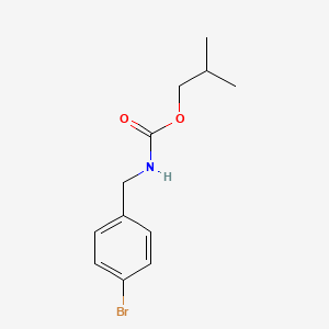 molecular formula C12H16BrNO2 B8317504 (4-Bromo-benzyl)-carbamic acid isobutyl ester 