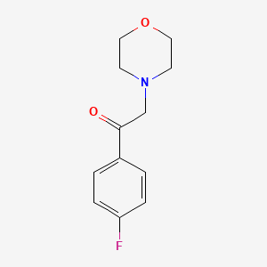molecular formula C12H14FNO2 B8317515 1-(4-Fluorophenyl)-2-morpholino-ethanone 