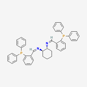 molecular formula C44H40N2P2 B8317521 trans-N,N'-Bis(2-diphenylphosphanylbenzylidene)cyclohexane-1,2-diamine 