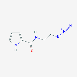 molecular formula C7H9N5O B8317530 N-(2-azidoethyl)-1H-pyrrole-2-carboxamide 