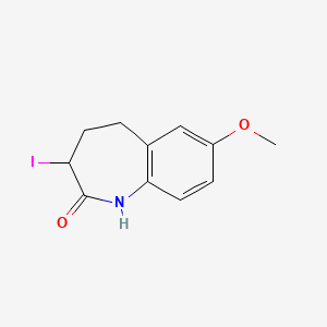 3-Iodo-7-methoxy-2,3,4,5-tetrahydro-1H-1-benzazepin-2-one