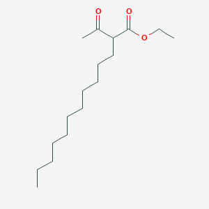 molecular formula C17H32O3 B8317549 2-Acetyltridecanoic acid, ethyl ester 