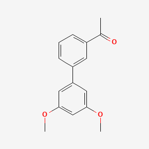 molecular formula C16H16O3 B8317578 3,5-Dimethoxy-3'-acetylbiphenyl CAS No. 251320-81-7