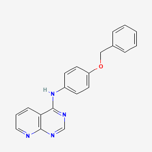 molecular formula C20H16N4O B8317656 4-(4-Benzyloxyanilino)pyrido[2,3-d]pyrimidine 
