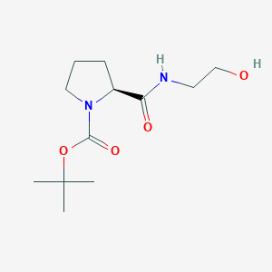 tert-butyl (2S)-2-[(2-hydroxyethyl)carbamoyl]pyrrolidine-1-carboxylate