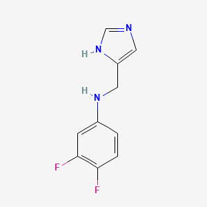 molecular formula C10H9F2N3 B8317690 (3,4-Difluoro-phenyl)-(1H-imidazol-4-ylmethyl)-amine 