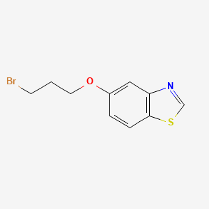 molecular formula C10H10BrNOS B8317734 5-(3-Bromopropoxy)benzo[d]thiazole 