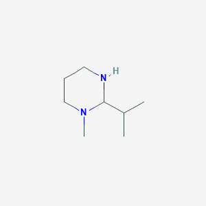 molecular formula C8H18N2 B8317779 1-Methyl-2-isopropylhexahydropyrimidine 