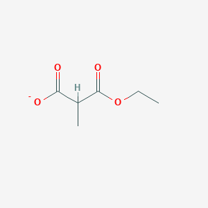 molecular formula C6H9O4- B8317896 Monoethylmethylmalonate 