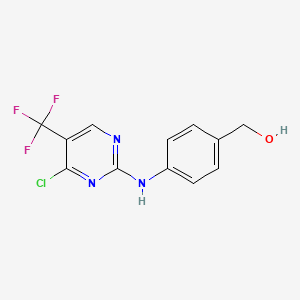 (4-(4-Chloro-5-(trifluoromethyl)pyrimidin-2-ylamino)phenyl)methanol