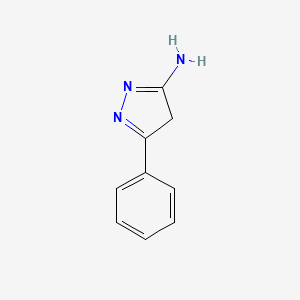 molecular formula C9H9N3 B8317923 3-amino-5-phenyl-4H-pyrazole 