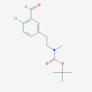 [2-(4-Chloro-3-formyl-phenyl)-ethyl]-methyl-carbamic acid tert-butyl ester