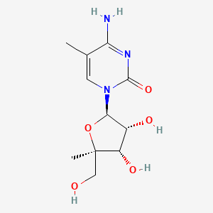 molecular formula C11H17N3O5 B8317960 1-(4-C-methyl-beta-D-ribofuranosyl)-5-methyl-cytosine 