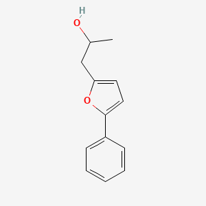 molecular formula C13H14O2 B8317965 5-Phenyl-2-(2-hydroxypropyl)furan 