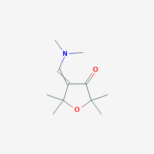 molecular formula C11H19NO2 B8317970 4-Dimethylaminomethylene-2,2,5,5-tetramethyl-dihydro-furan-3-one 