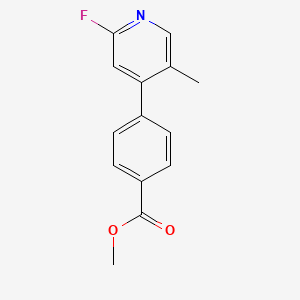 4-(2-Fluoro-5-methyl-pyridin-4-yl)-benzoic acid methyl ester