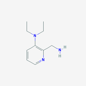 molecular formula C10H17N3 B8317997 2-(Aminomethyl)-3-diethylaminopyridine 