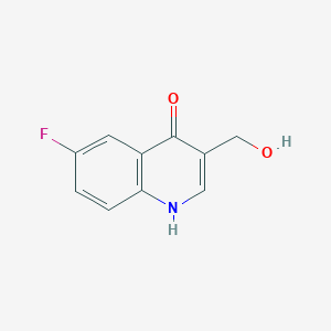 6-Fluoro-4-hydroxy-3-hydroxymethylquinoline