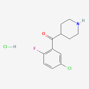(5-Chloro-2-fluorophenyl)(piperidin-4-YL)methanone hydrochloride