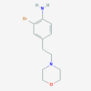 2-Bromo-4-(2-morpholin-4-yl-ethyl)-phenylamine